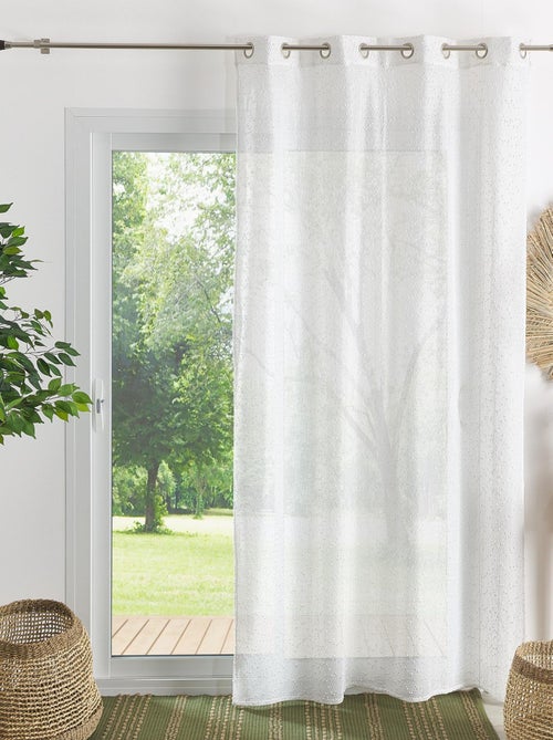 Voile liso com efeito encaracolado - Kiabi