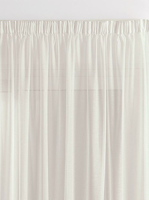 Voile liso lixado e chumbado - Kiabi