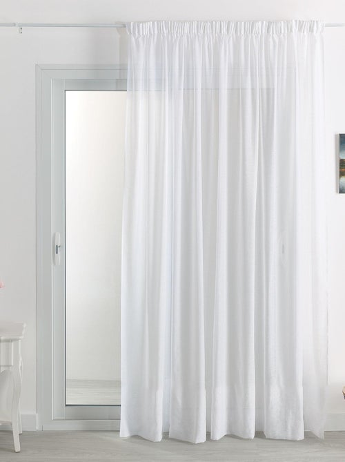Voile liso lixado e chumbado - Kiabi