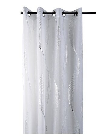 Voile metálico de riscas onduladas