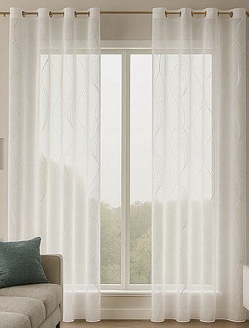 Voile metálico de riscas onduladas
