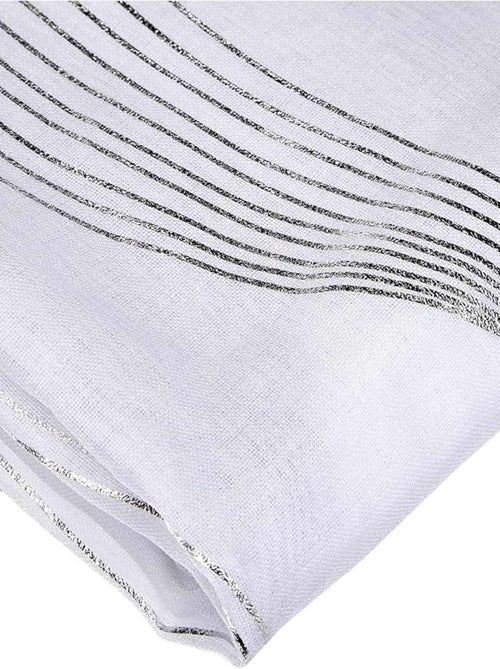Voile metálico de riscas onduladas - Kiabi