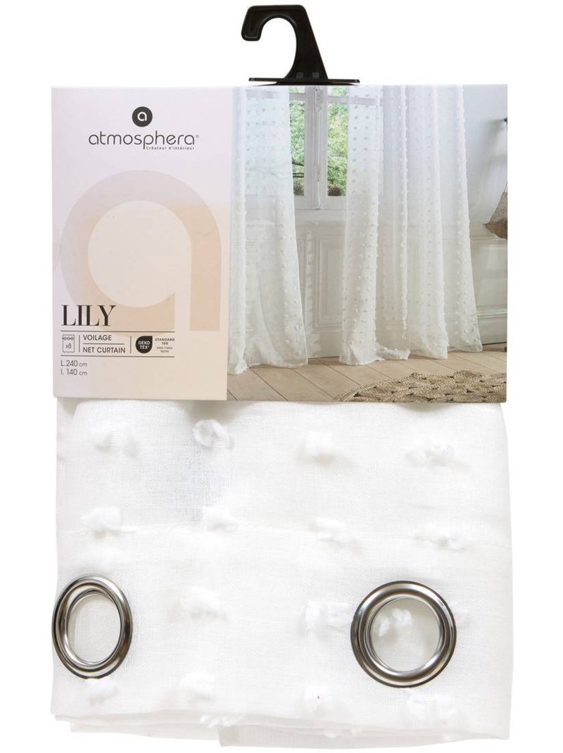 Voile para criança com pequenas borlas Branco - Kiabi