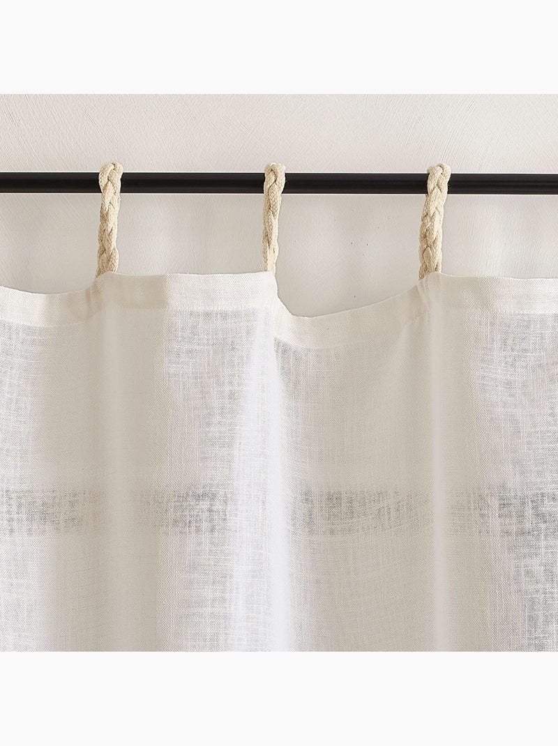 Voile polilinha com pernas entrançadas Branco - Kiabi
