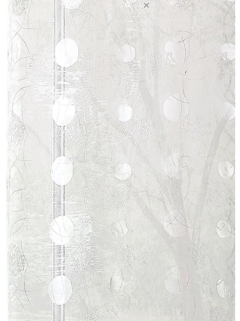 Voile vermelho com motivos bordados Branco - Kiabi