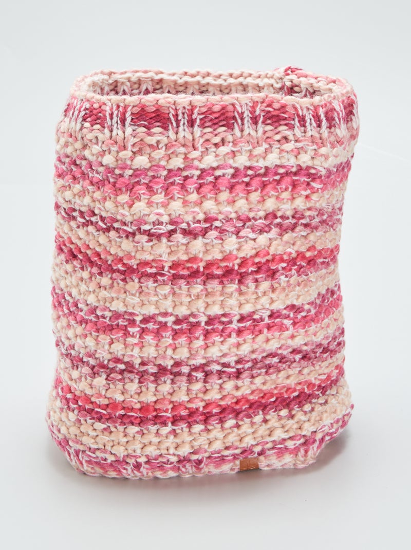 Volta do pescoço em malha matizada ROSA - Kiabi