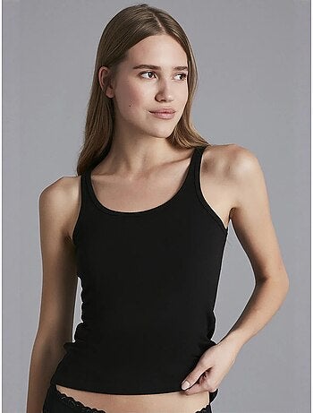 Warm touch basic camisola de alças largas penti
