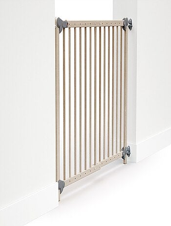 Webaby - barreira de segurança bebé extensível de madeira faia em bruto 110 cm lokee