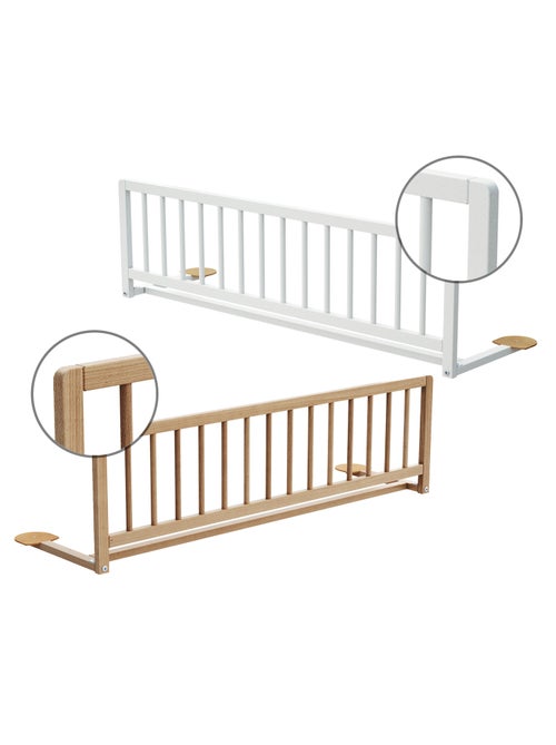 Webaby - barreira para cama de bebê sido em madeira branco 117 cm - Kiabi Webaby - barreira para cama de bebê sido em madeira branco 117 cm - Kiabi