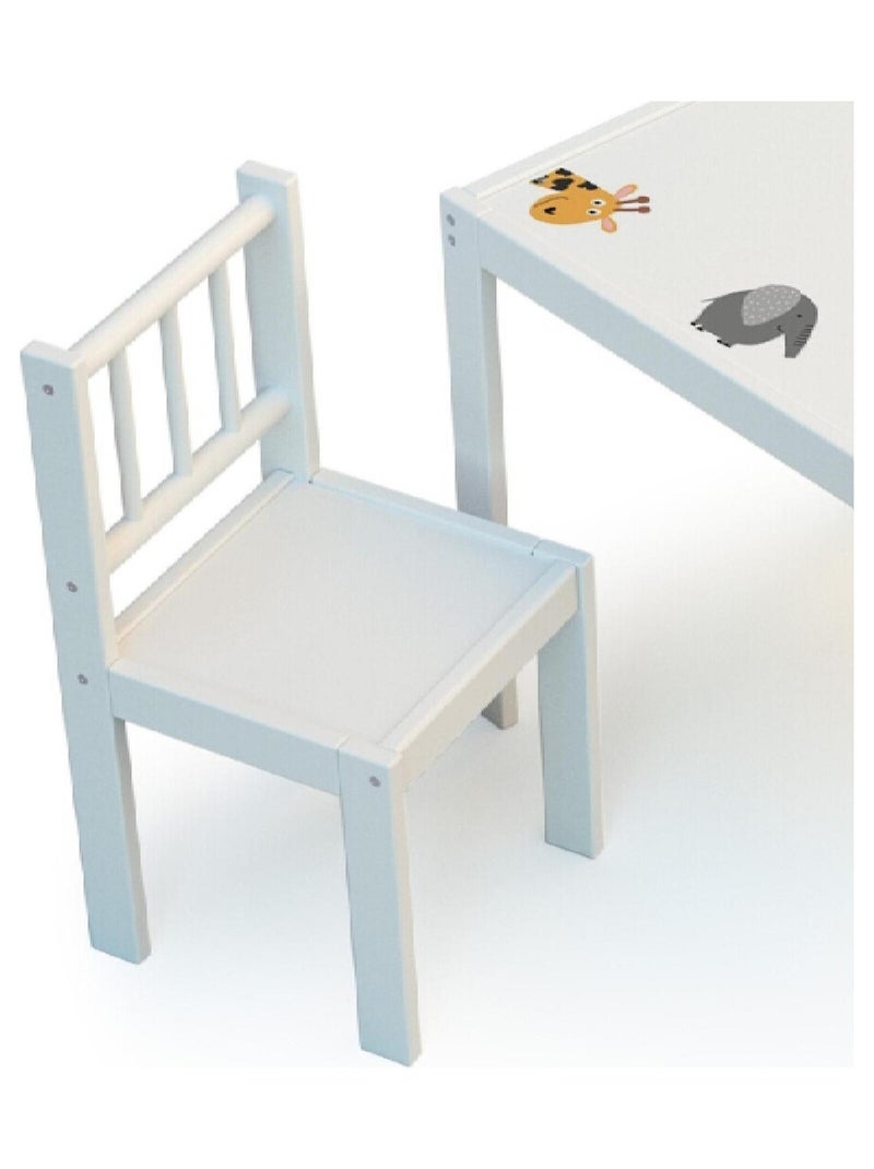 Webaby - cadeira de criança de madeira branco Branco - Kiabi
