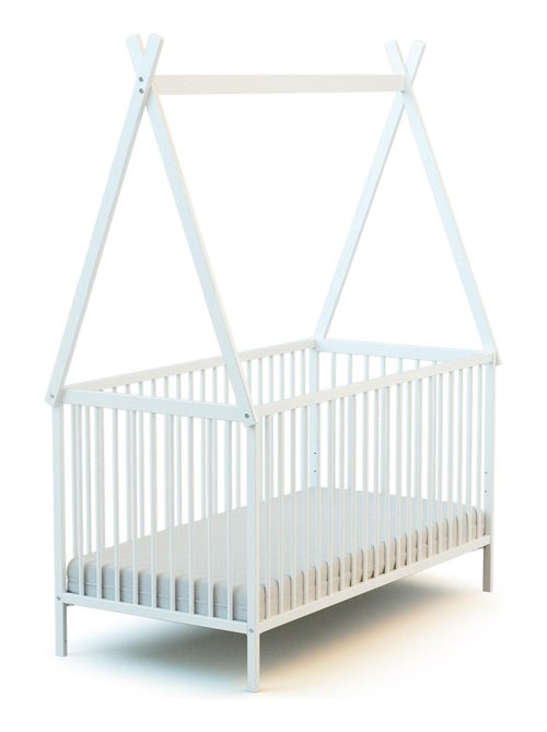 Webaby - cama de bebê com tenda de madeira 70 x 140 cm branco - Kiabi Webaby - cama de bebê com tenda de madeira 70 x 140 cm branco - Kiabi