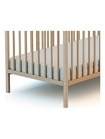 Webaby - cama de bebê com tenda de madeira 70 x 140 cm faia crua