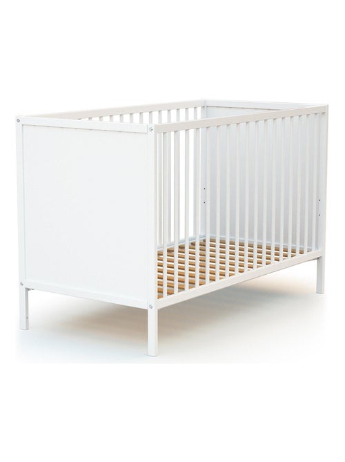 Webaby - cama de bebe de madeira branco 60 x 120 cm alba - Kiabi Webaby - cama de bebe de madeira branco 60 x 120 cm alba - Kiabi