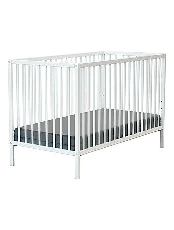 Webaby - cama de bebe de madeira branco 60 x 120 cm one