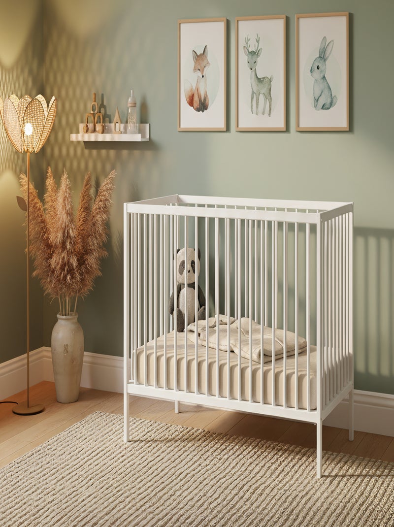 Webaby - cama de bebe de madeira branco 60 x 120 cm one Branco - Kiabi