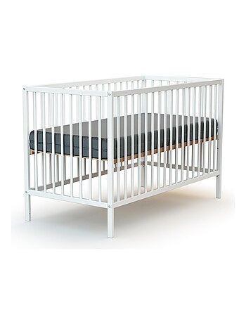 Webaby - cama de bebe de madeira branco one 60 x 120 cm