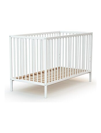 Webaby - cama de bebe de madeira branco one 60 x 120 cm