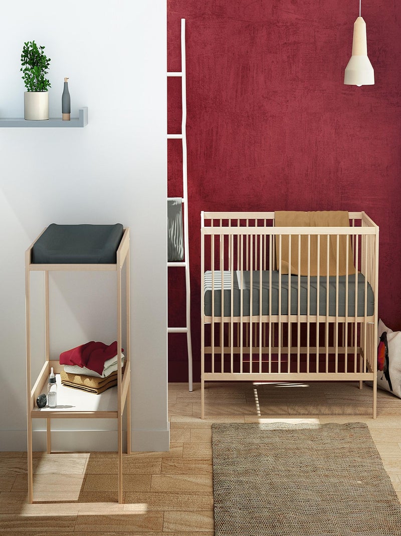 Webaby - cama de bebe de madeira branco one 60 x 120 cm Branco - Kiabi
