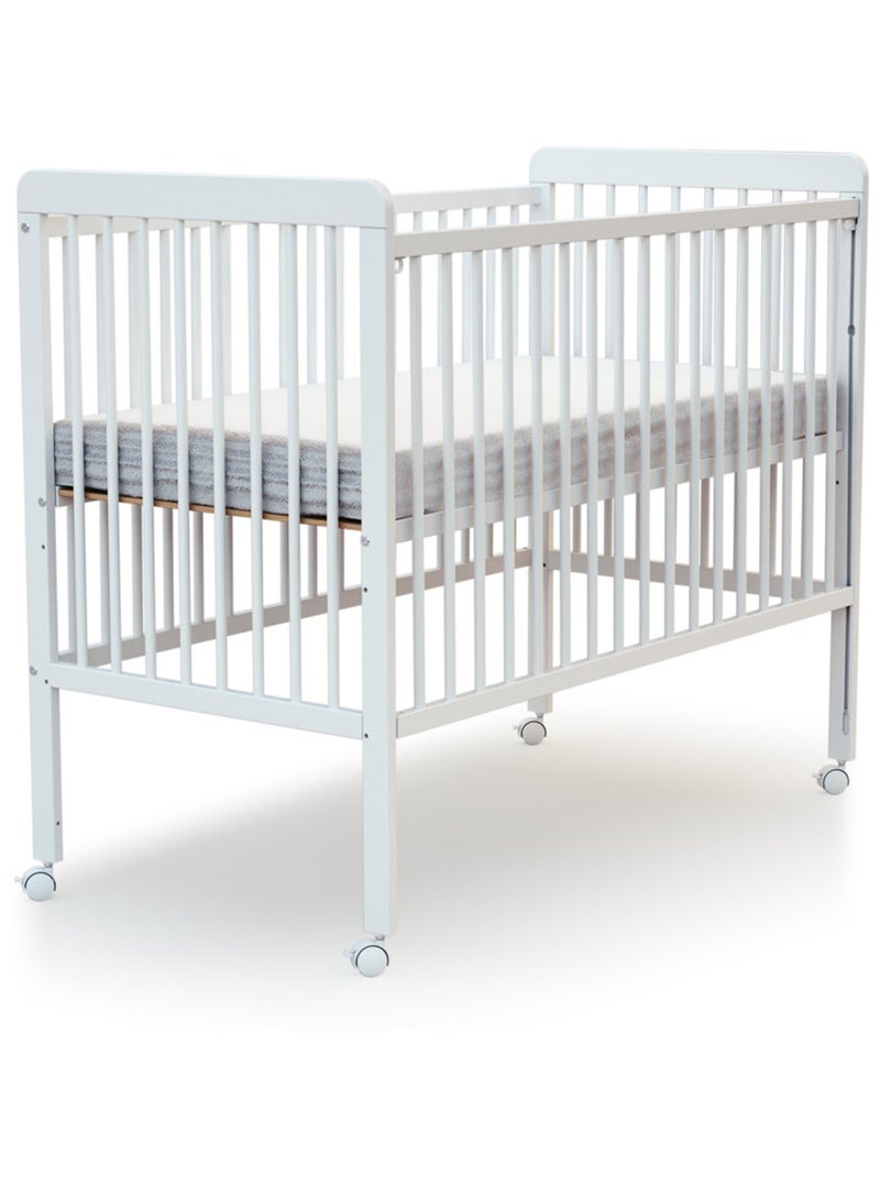 Webaby - cama de bebê deslizante de madeira com colchão livo branco 60 x 120 cm Branco - Kiabi