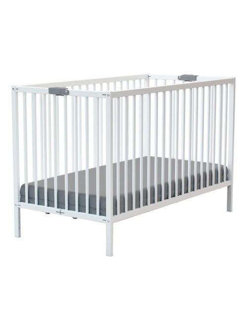 Webaby - cama de bebe dobrável de madeira branco 60 x 120 cm flex - Kiabi Webaby - cama de bebe dobrável de madeira branco 60 x 120 cm flex - Kiabi