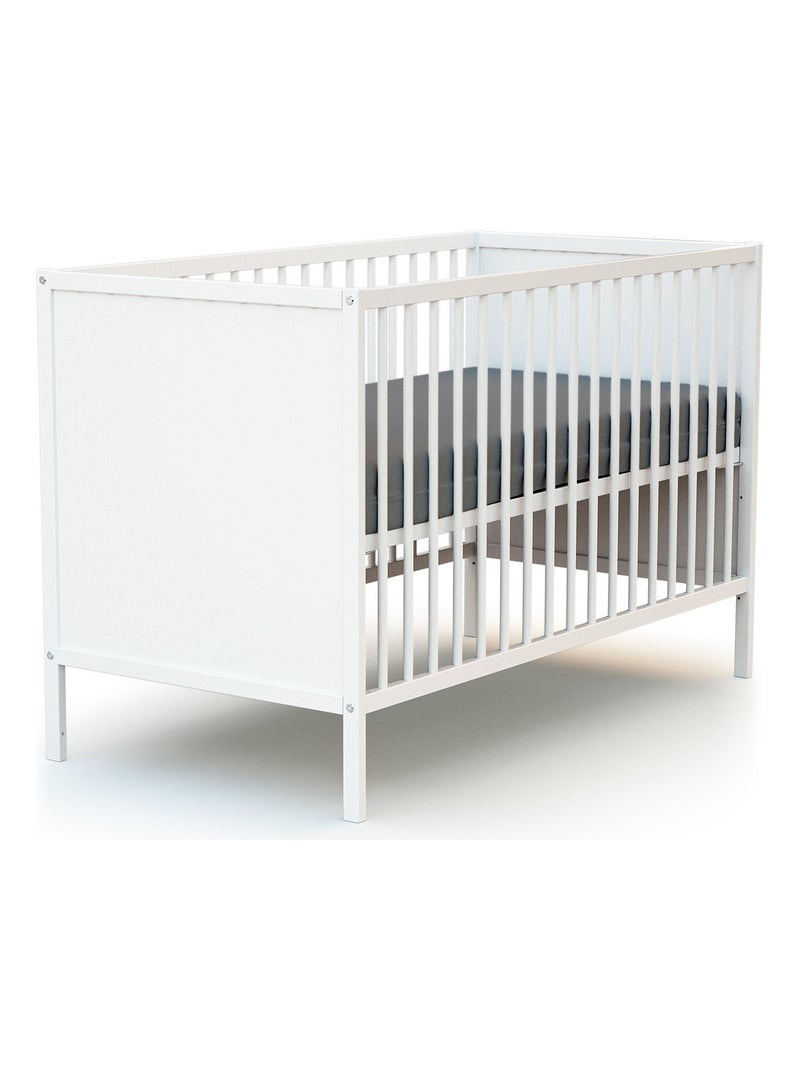 Webaby - cama de bebé e muda-fraldas de madeira branco alba Branco - Kiabi