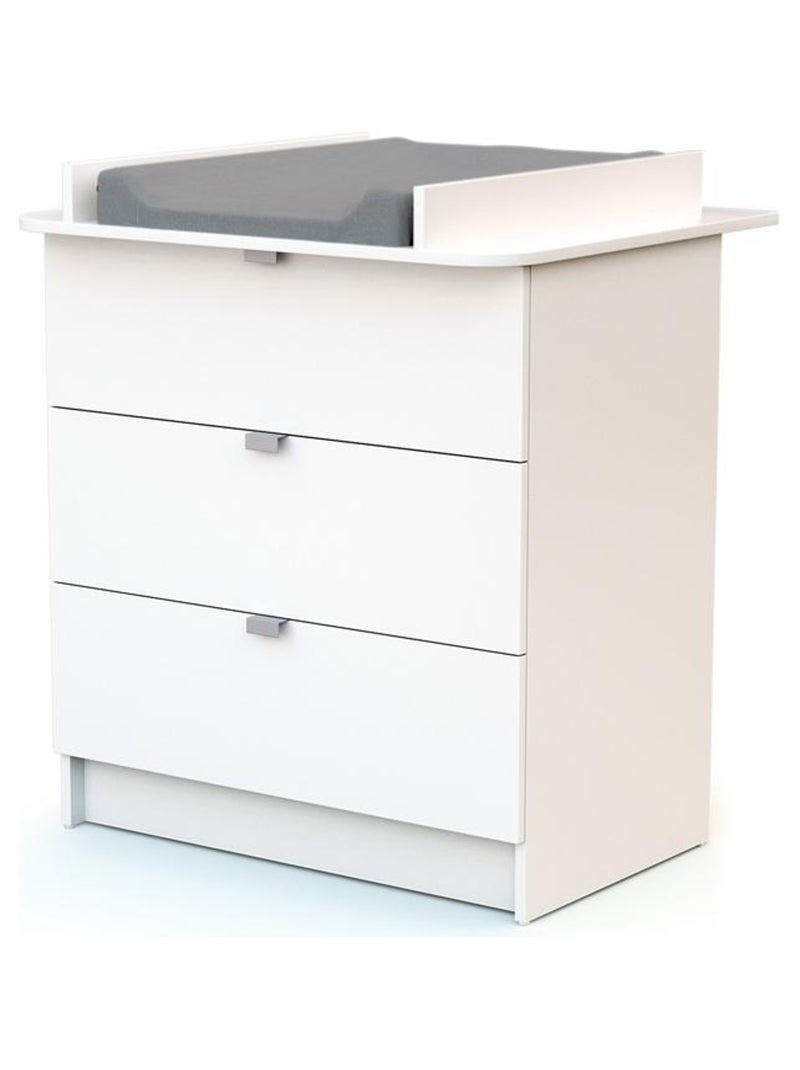 Webaby - cama de bebé e muda-fraldas de madeira branco alba Branco - Kiabi