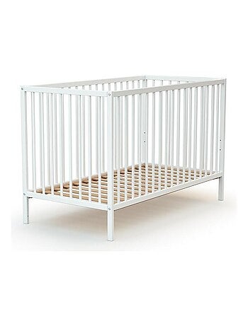 Webaby - cama de bebé e muda-fraldas de madeira branco milo