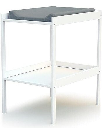 Webaby - cama de bebé e muda-fraldas de madeira branco milo
