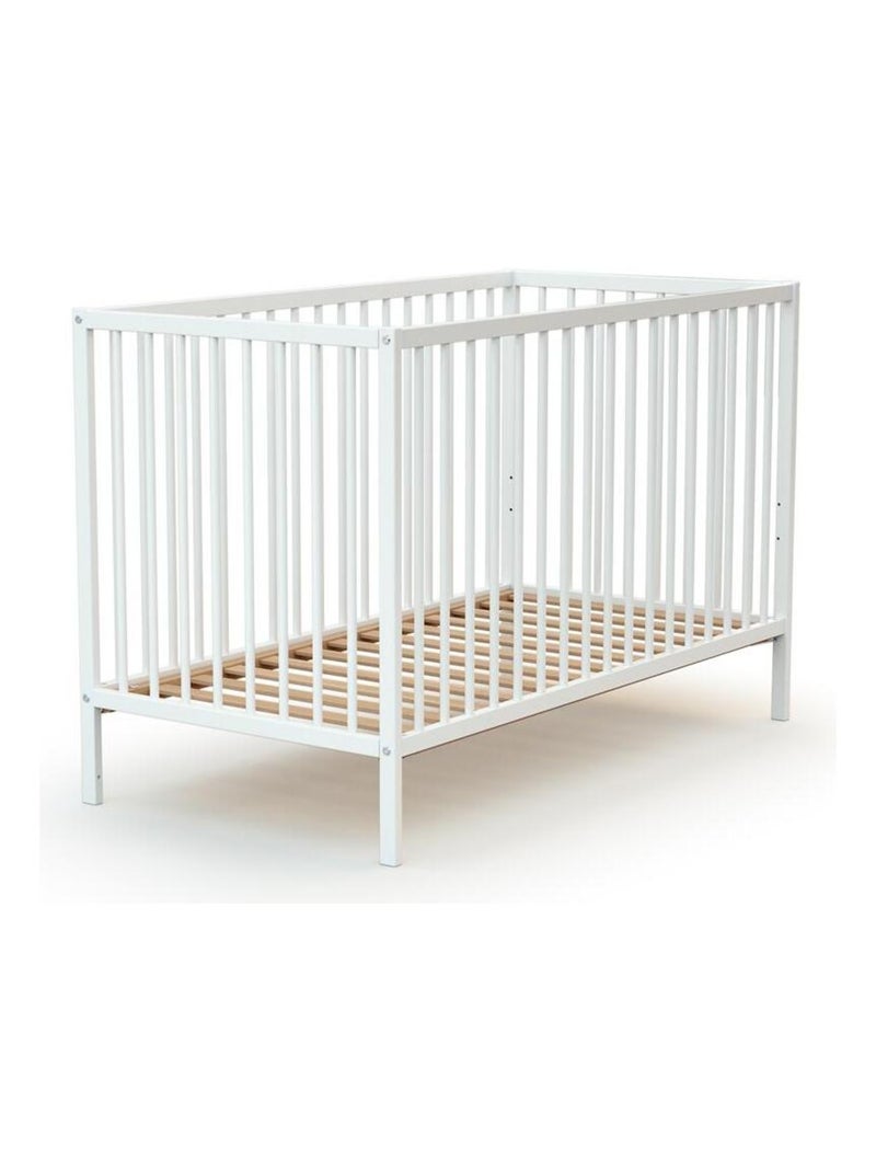 Webaby - cama de bebé e muda-fraldas de madeira branco milo Branco - Kiabi