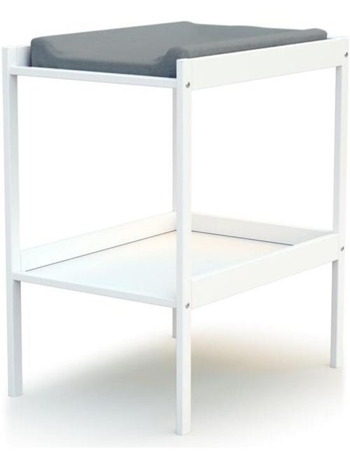 Webaby - cama de bebé e muda-fraldas de madeira branco milo - Kiabi Webaby - cama de bebé e muda-fraldas de madeira branco milo - Kiabi