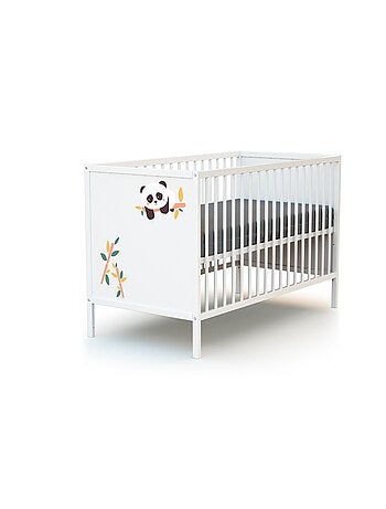 Webaby - cama de bebé e muda-fraldas de madeira branco alba