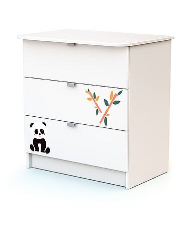 Webaby - cama de bebé e muda-fraldas de madeira branco alba