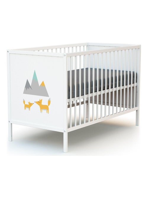 Webaby - cama de bebé e muda-fraldas renard de madeira branco alba - Kiabi Webaby - cama de bebé e muda-fraldas renard de madeira branco alba - Kiabi