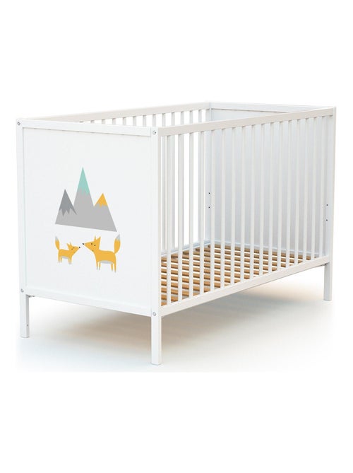 Webaby - cama de bebé e muda-fraldas renard de madeira branco alba - Kiabi Webaby - cama de bebé e muda-fraldas renard de madeira branco alba - Kiabi