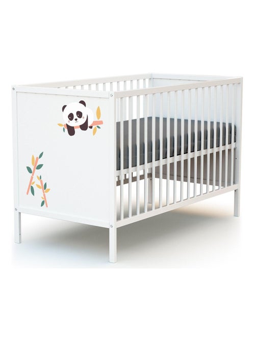 Webaby - cama de bebe panda de madeira branco 60 x 120 cm alba - Kiabi Webaby - cama de bebe panda de madeira branco 60 x 120 cm alba - Kiabi