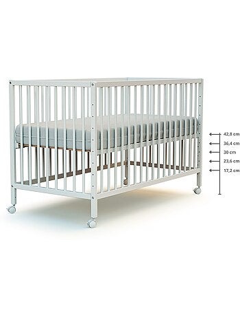 Webaby - cama de bebé para dormir junto branco 60 x 120 cm lio