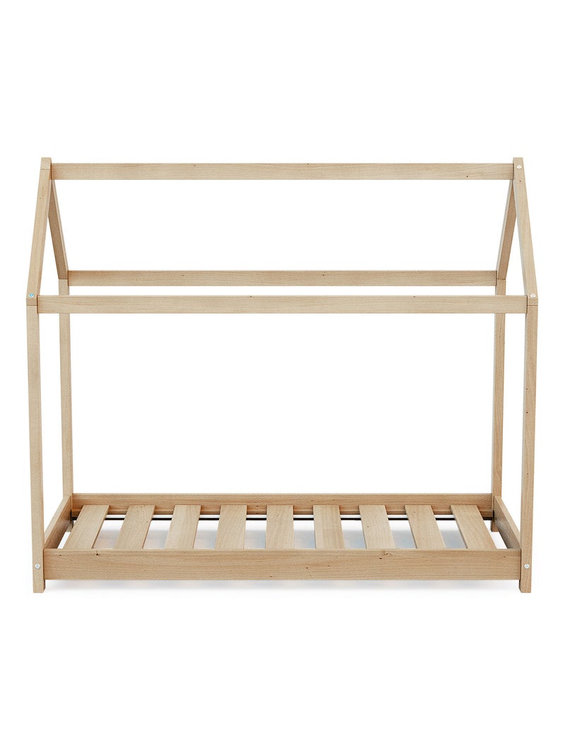 Webaby - cama infantil cabana de madeira 70 x 140 Castanho - Kiabi