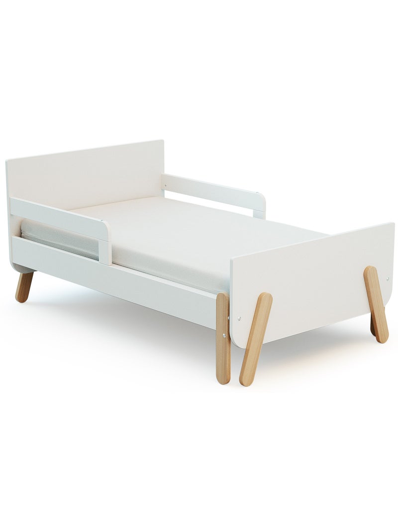 Webaby - cama infantil extensível de madeira 80x140-165-190 pirate com colchão - branco Branco - Kiabi