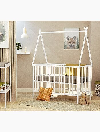 Webaby - cama tipi de madeira 60x120 branco one