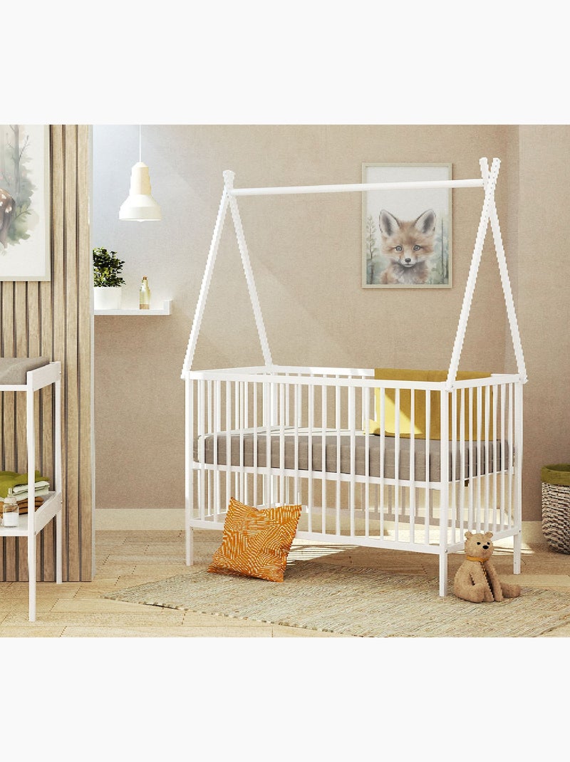 Webaby - cama tipi de madeira 60x120 branco one Branco - Kiabi