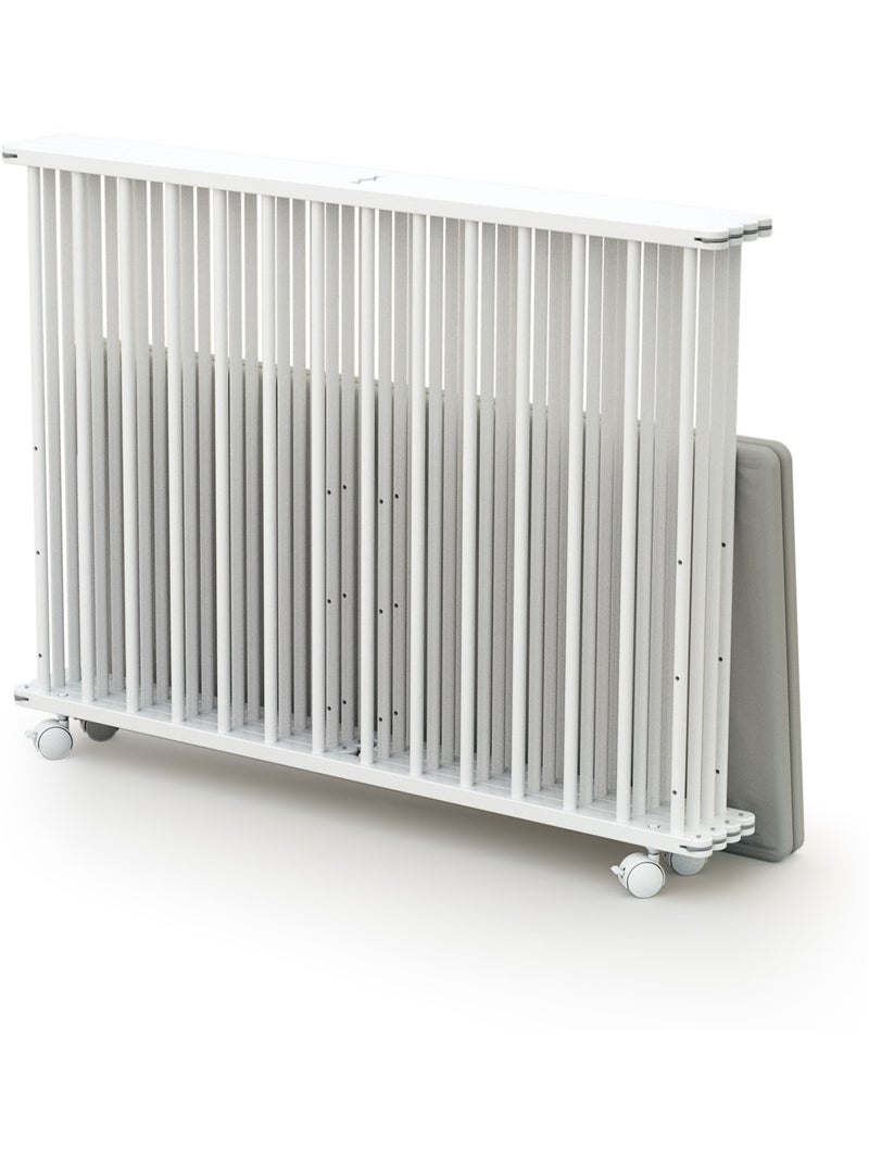Webaby - cercadinho de bebê dobrável em madeira com rodas cali branco 100 x 100 cm Branco - Kiabi