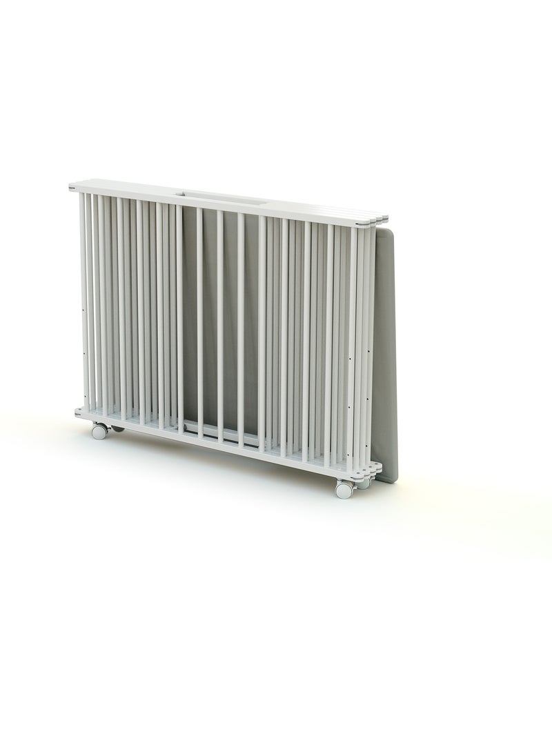 Webaby - cercadinho de bebê dobrável em madeira com rodas cali branco 70 x 100 cm Branco - Kiabi