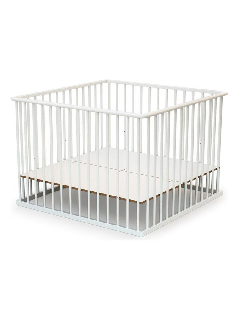 Webaby - cercadinho de bebê em madeira branco 100 x 100 cm cubo Branco - Kiabi