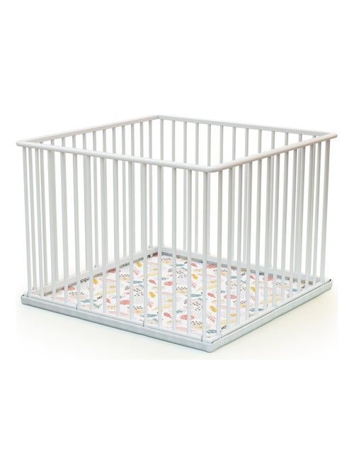 Webaby - cercadinho de bebê em madeira branco 100x100 cubo - Kiabi Webaby - cercadinho de bebê em madeira branco 100x100 cubo - Kiabi