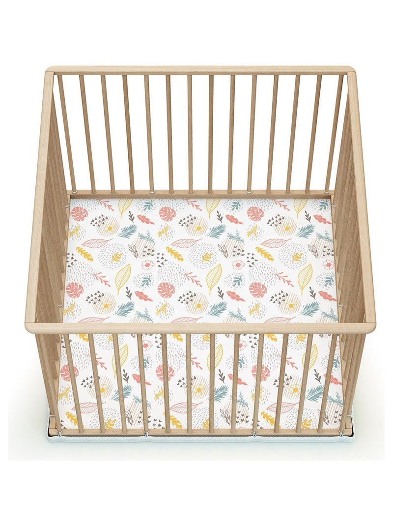 Webaby - cercadinho de bebê em madeira faia em bruto 100 x 100 cm cubo Castanho-avelã - Kiabi