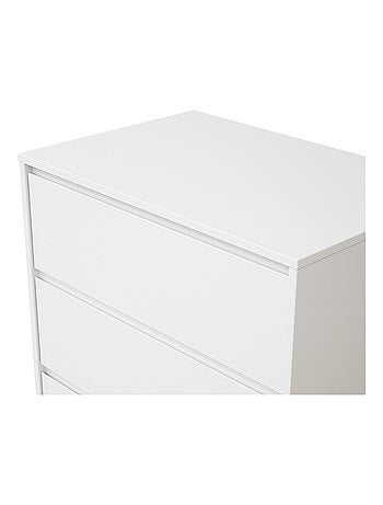 Webaby - cômoda bebê 3 gavetas de madeira uno - branco