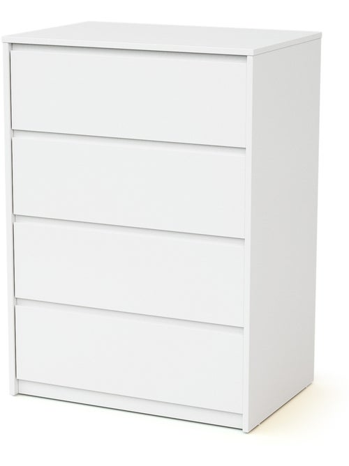 Webaby - cômoda bebê de madeira 4 gavetas uno - branco - Kiabi