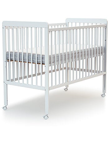 Webaby - cuna bebê con lateral deslizante madeira livo branco 60 x 120 cm