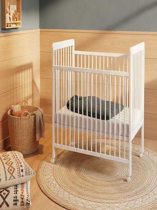 Webaby - cuna bebê con lateral deslizante madeira livo branco 60 x 120 cm - Kiabi Webaby - cuna bebê con lateral deslizante madeira livo branco 60 x 120 cm - Kiabi