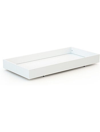 Webaby - gaveta de cama bebê 60 x 120 cm rolo de madeira branco